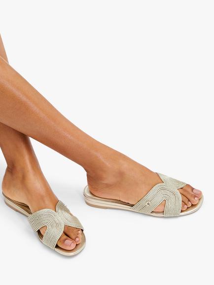 Carvela Gala Mule Sandals, Gold - view 2, Gold
