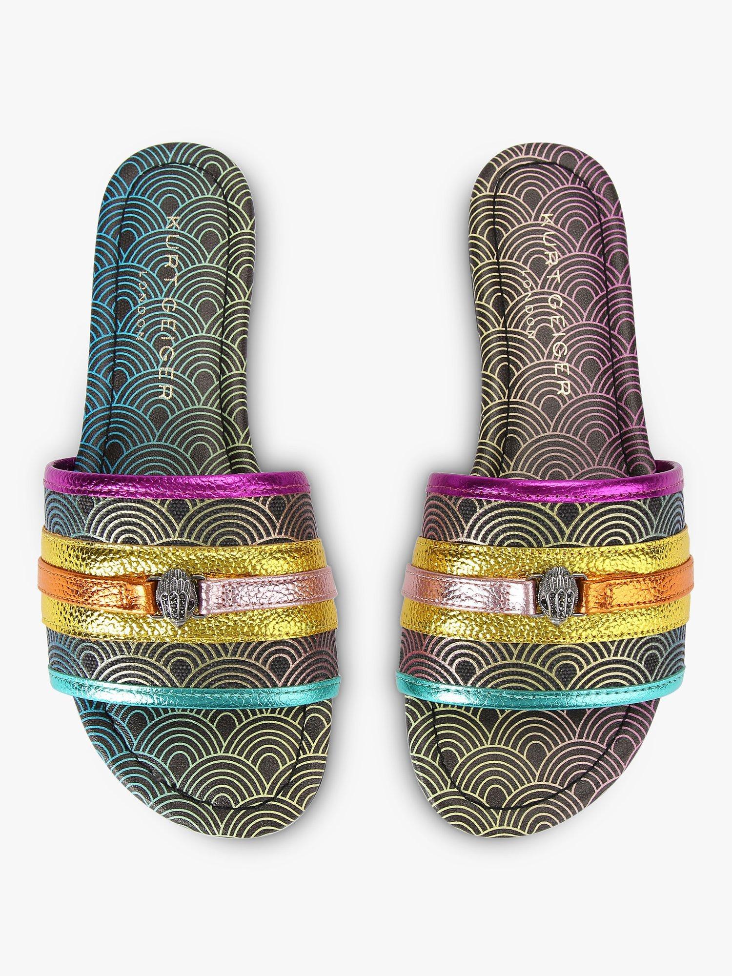Product image 3 of 5, which shows Kurt Geiger London Southbank Flat Sandals, Multi, 3