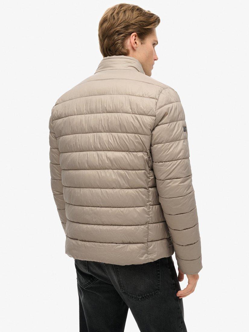 Product image 5 of 6, which shows Superdry Lightweight Padded Jacket, Deep Beige Slub, XXL