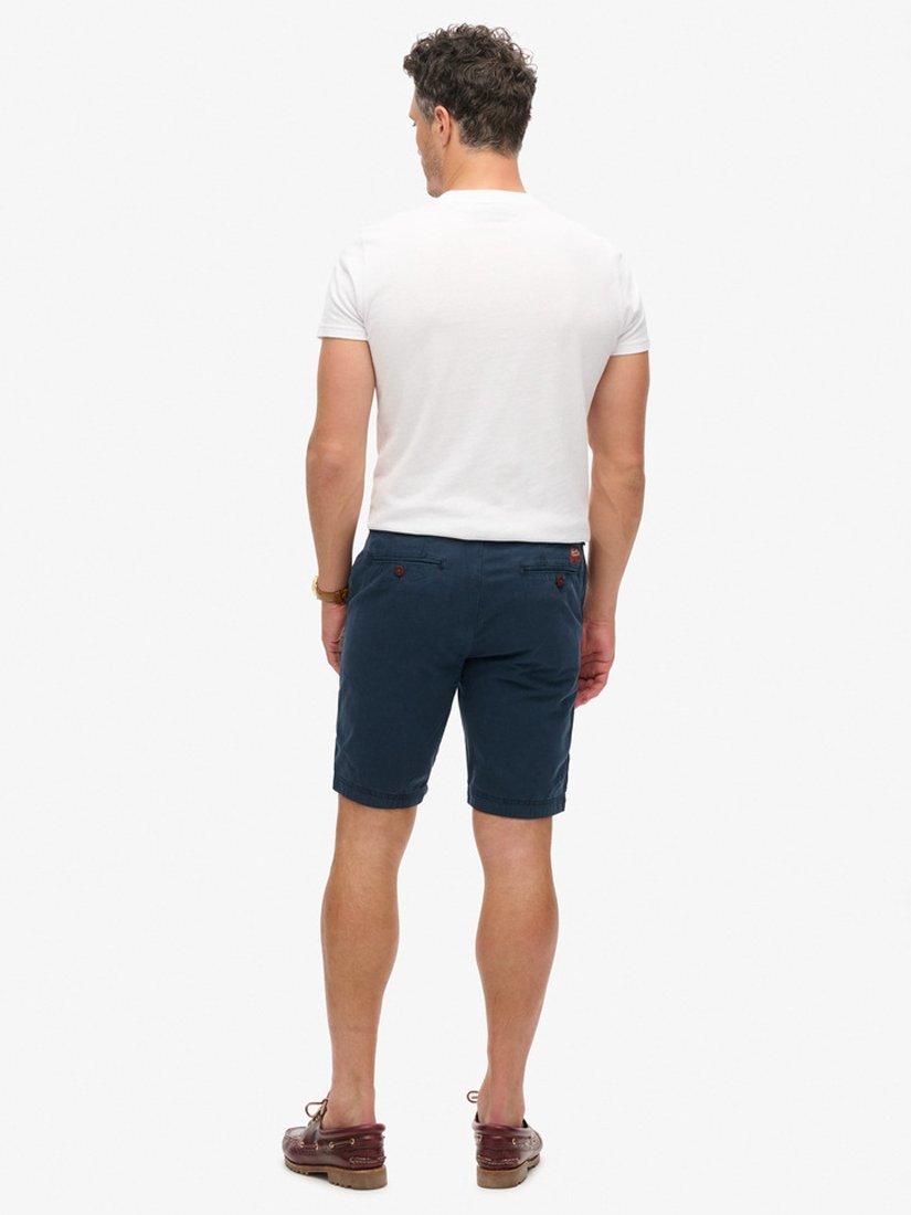 Product image 2 of 6, which shows Superdry Officer Chino Shorts, French Blue, 28R