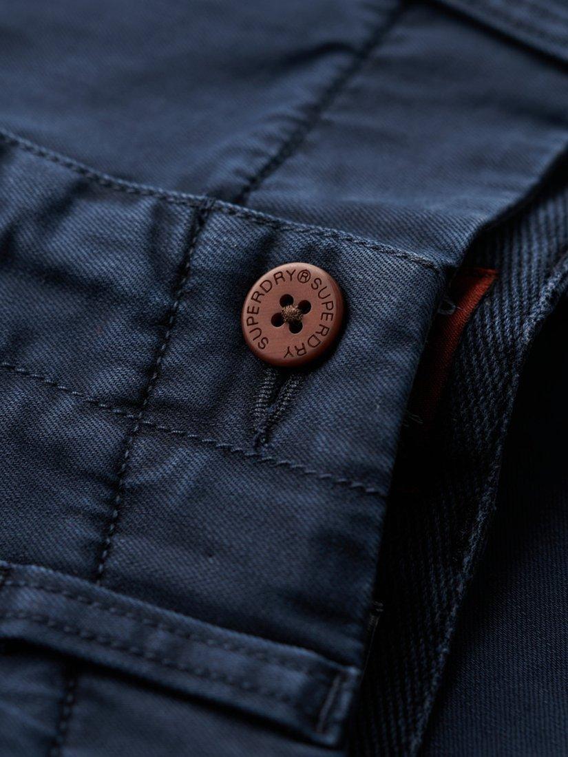 Product image 6 of 6, which shows Superdry Officer Chino Shorts, French Blue, 28R