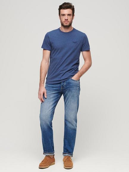 Superdry Organic Cotton Essential Logo T-Shirt - view 2, Bright Blue Marl