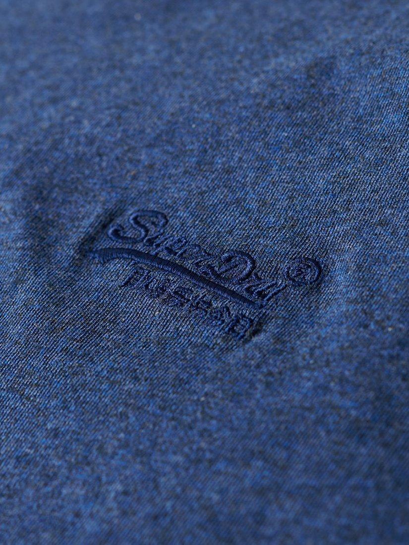 Product image 5 of 5, which shows Superdry Organic Cotton Essential Logo T-Shirt, Bright Blue Marl, S