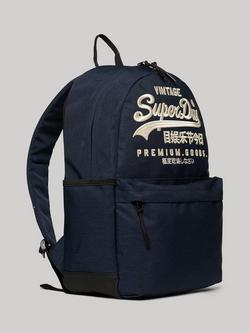 Superdry Heritage Montana Backpack - view 2, Eclipse Navy Marl