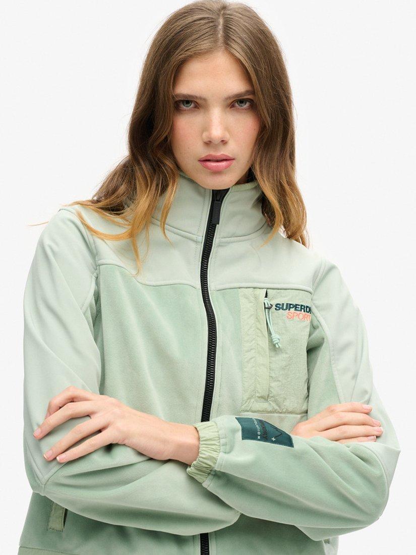 Product image 5 of 6, which shows Superdry Hybrid Trekker Jacket, Sea Green, 8