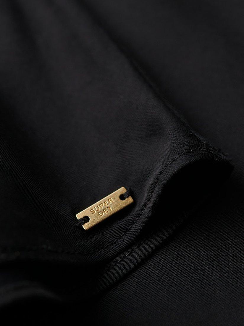 Product image 3 of 6, which shows Superdry Satin Racer Mini Dress, Black, 14