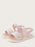 Monsoon Kids' Mermaid Sequin Sandals, Lilac