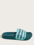 Monsoon Kids' Wavy Stripe Sliders, Green