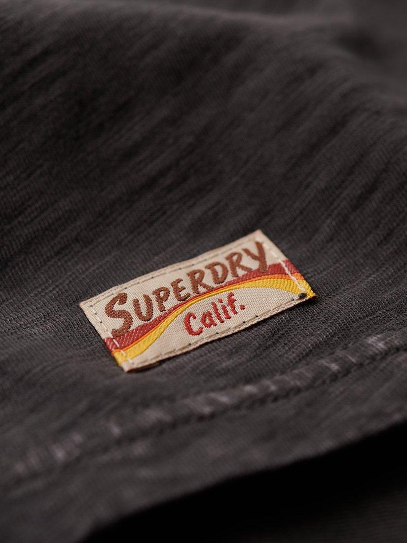 Product image 3 of 5, which shows Superdry Cali Sticker Fitted T-Shirt, Vintage Black, 8