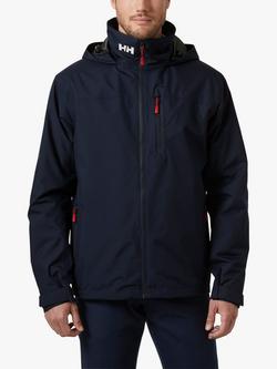 Helly Hansen Men's Crew Hooded Midlayer Jacket, 597 Navy