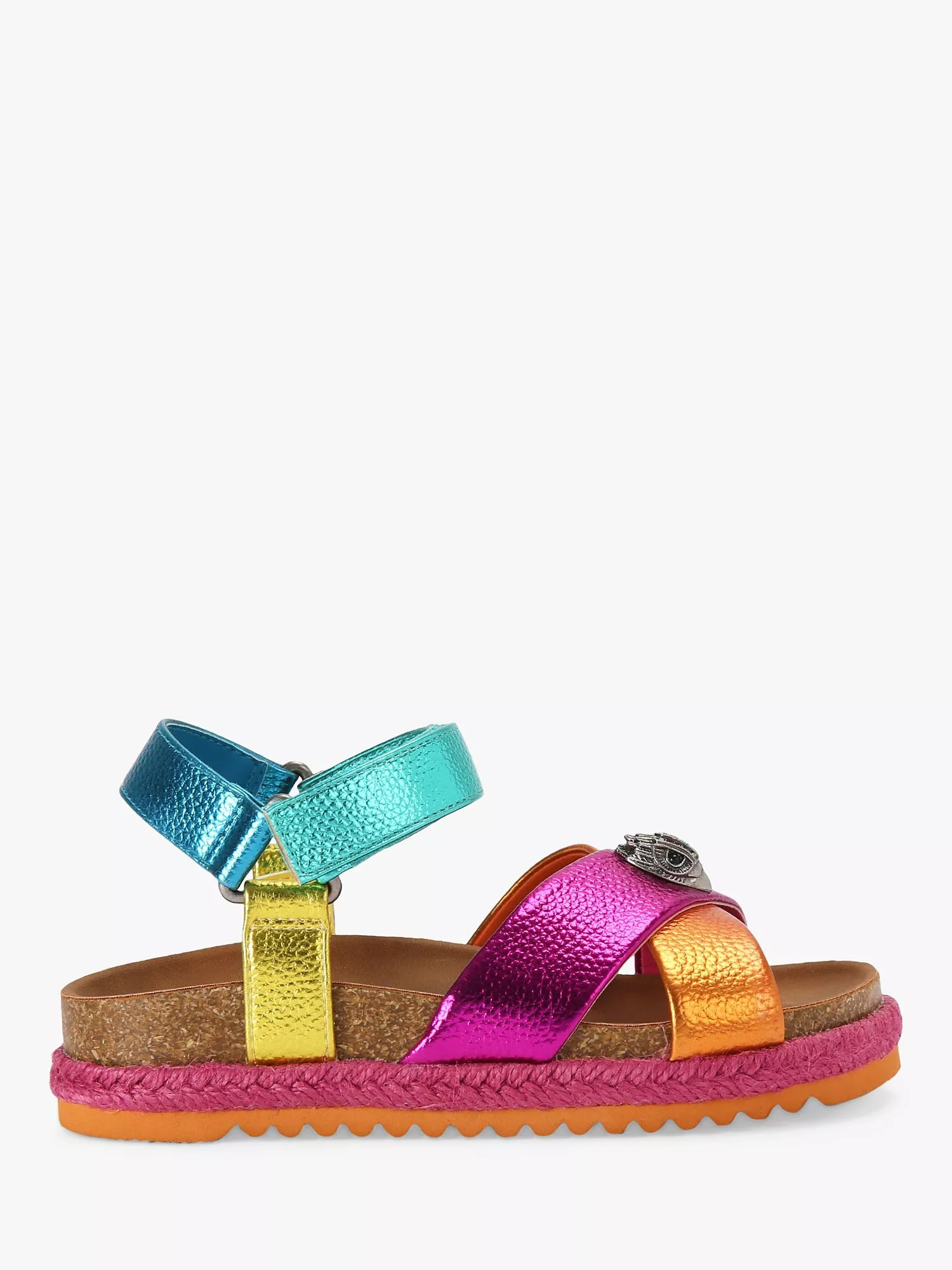 Kurt Geiger London Kids' Mini Kensington Espadrille Sandals, Multi