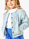 Angel & Rocket Kids' Quilted Denim Jacket, Blue