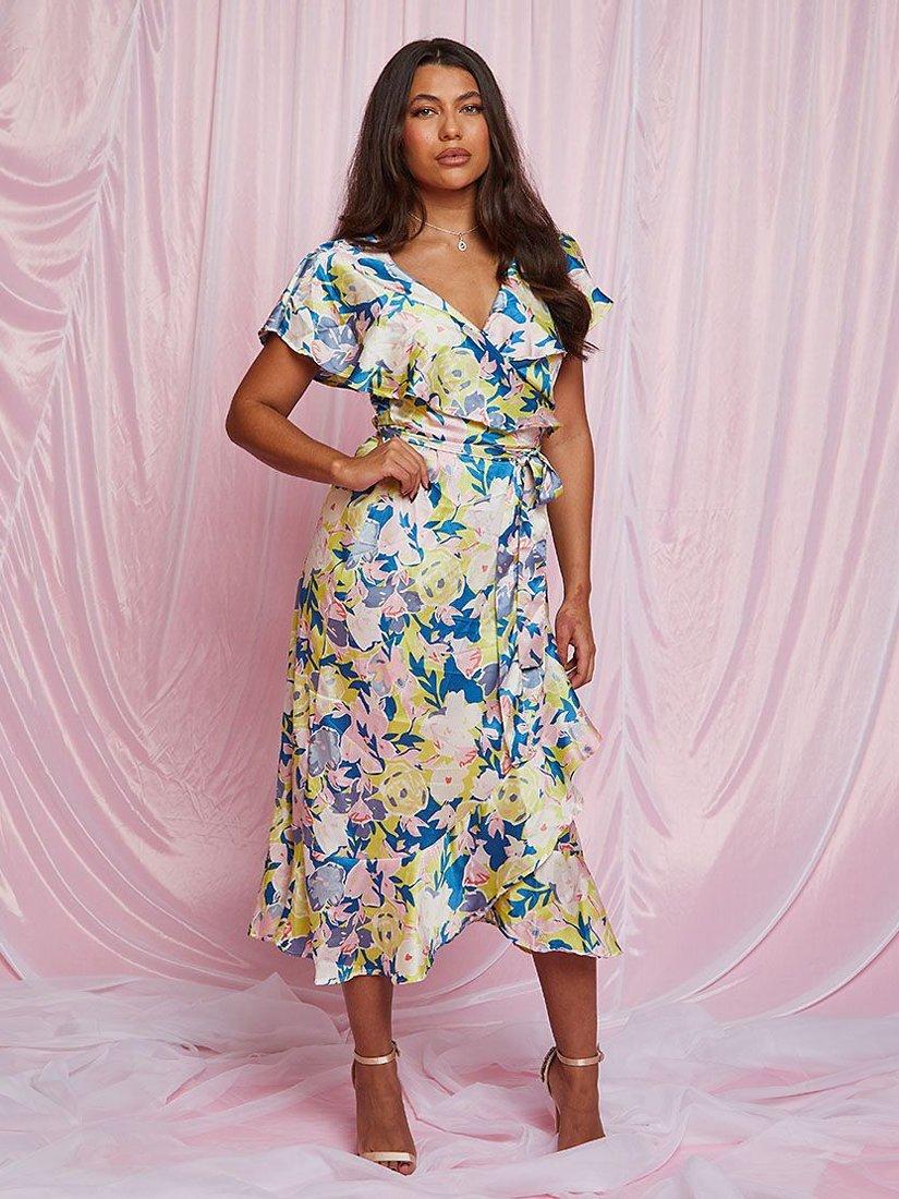 Chi chi london floral a line dress best sale