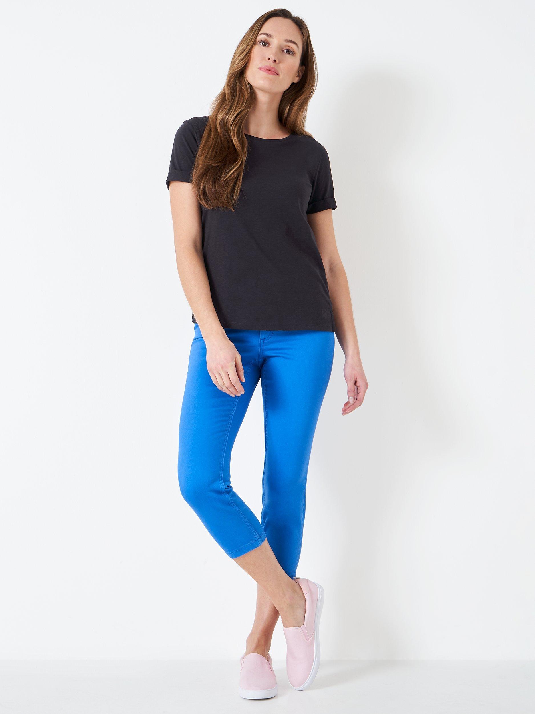 Product image 2 of 4, which shows Crew Clothing Crew Slub T-Shirt, Black, 8