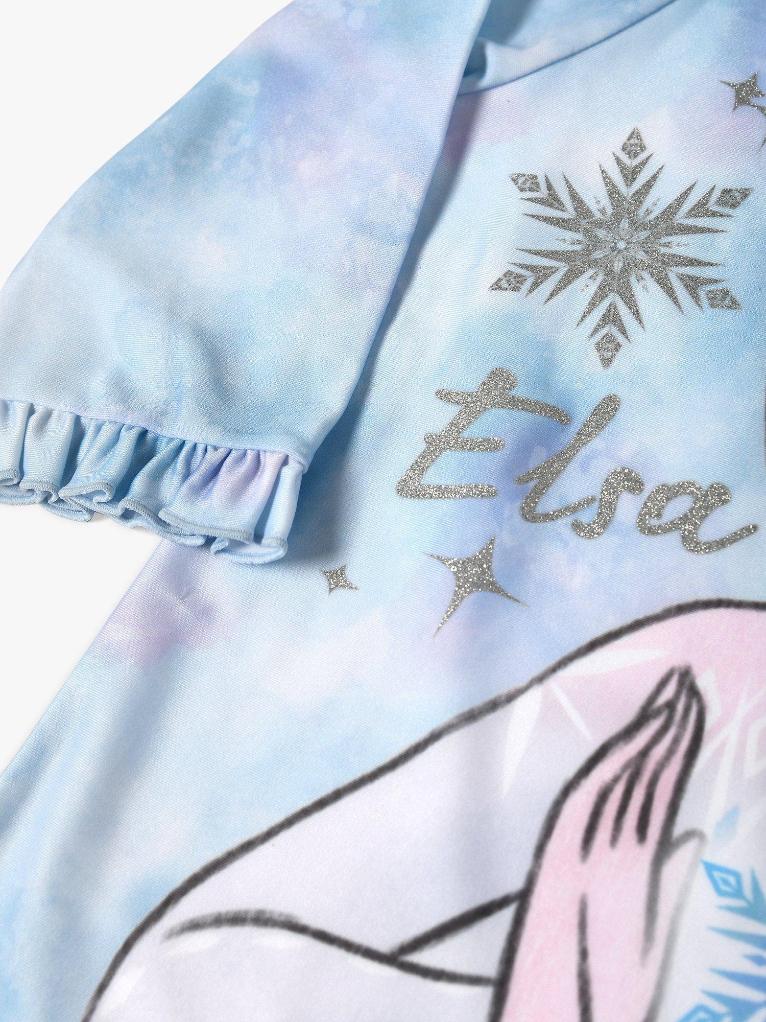 Product image 3 of 4, which shows Brand Threads Kids' Frozen 3 Piece Swim Set, Blue/Multi, 6-7 years
