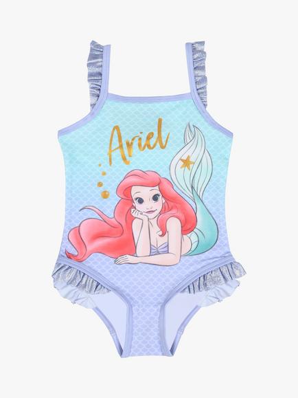 Brand Threads Kids' Disney Ariel Swimsuit, Blue/Multi, Blue/Multi