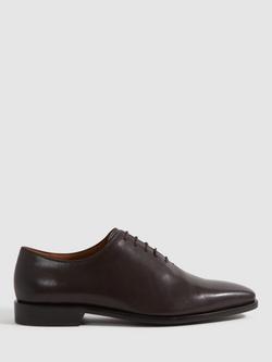Reiss Mead Lace Up Formal Shoes, Dark Brown