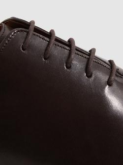 Reiss Mead Lace Up Formal Shoes - view 2, Dark Brown