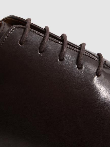 Reiss Mead Lace Up Formal Shoes - view 2, Dark Brown