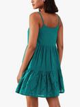 Accessorize Tiered Mini Beach Dress, Teal