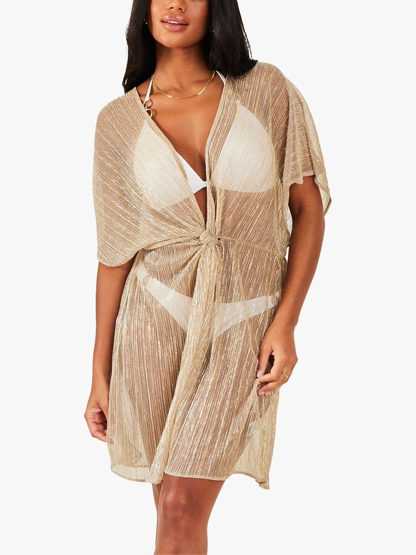 Accessorize Shimmer Kaftan, Gold
