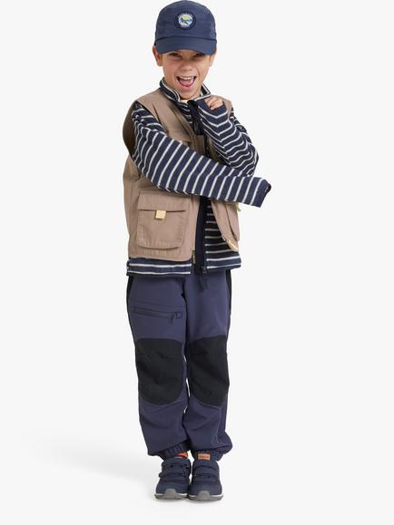 Polarn O. Pyret Kids' Recycled Water Resistant Outerwear Trousers, Blue, Blue