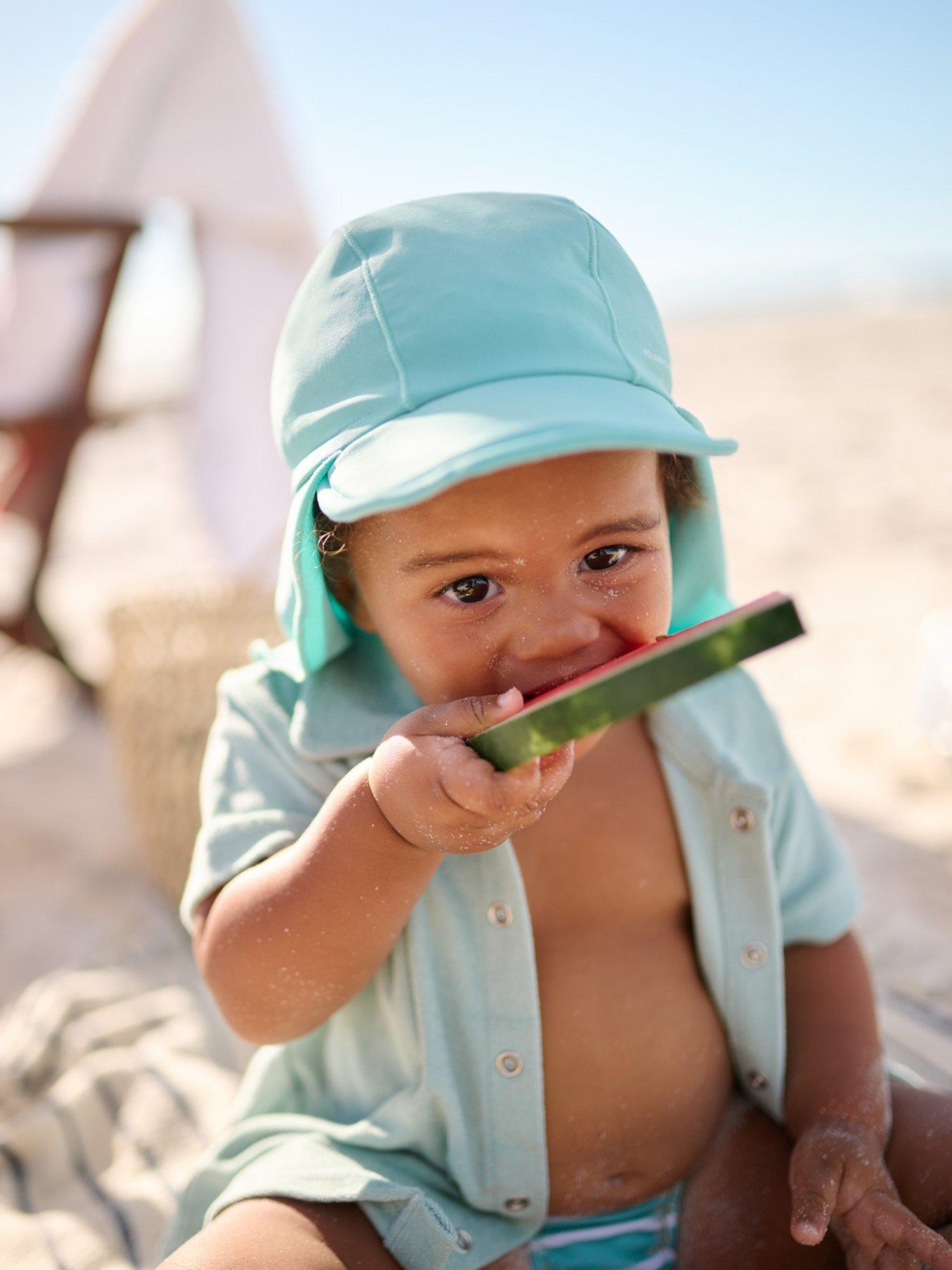 Polarn O. Pyret Kids' UPF50 Legionnaire Sun Hat, Wasabi