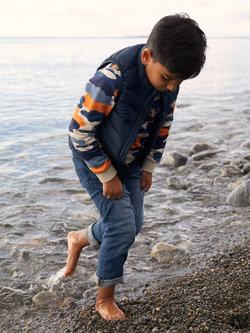 Polarm O. Pyret Kids' Quilted Gilet, Blue, Blue