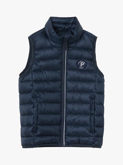 Polarm O. Pyret Kids' Quilted Gilet, Blue - view 2, Blue