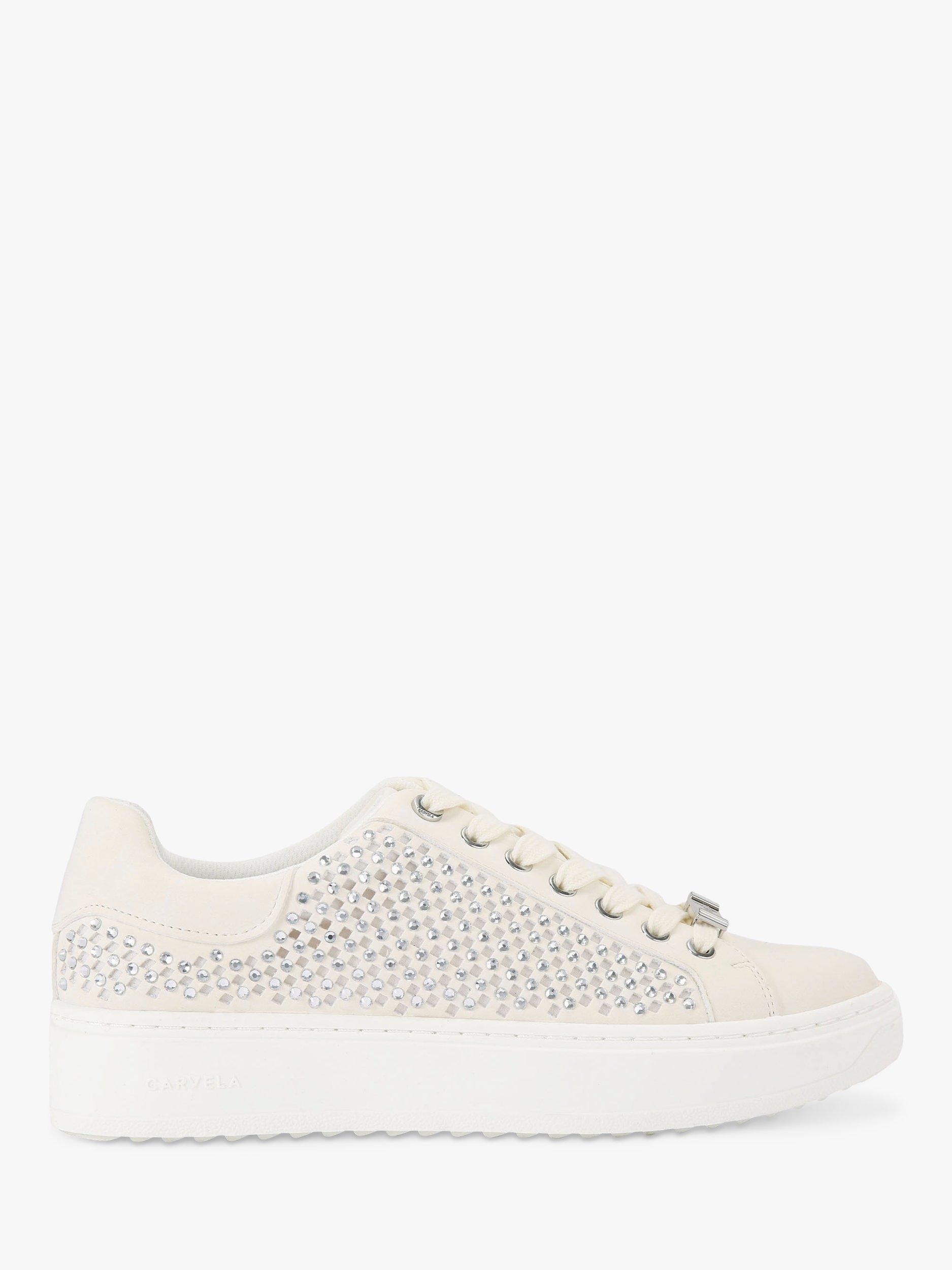 Carvela Dream Jewel Embellished Trainers, White