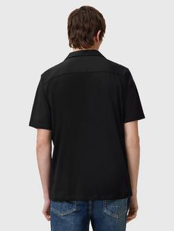 AllSaints Hudson Short Sleeve Shirt - view 2, Black