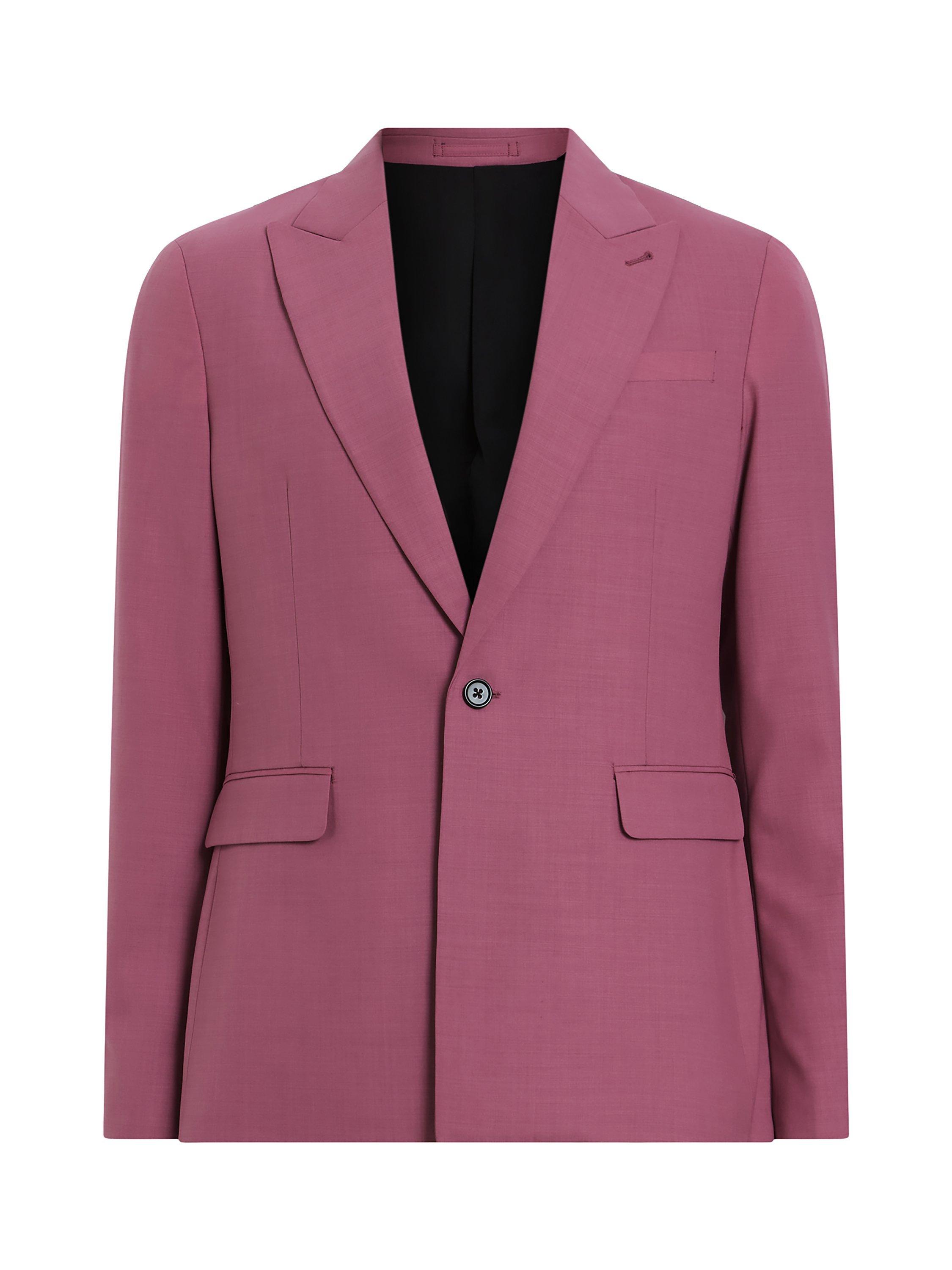 AllSaints Aura Skinny Fit Blazer, Pink