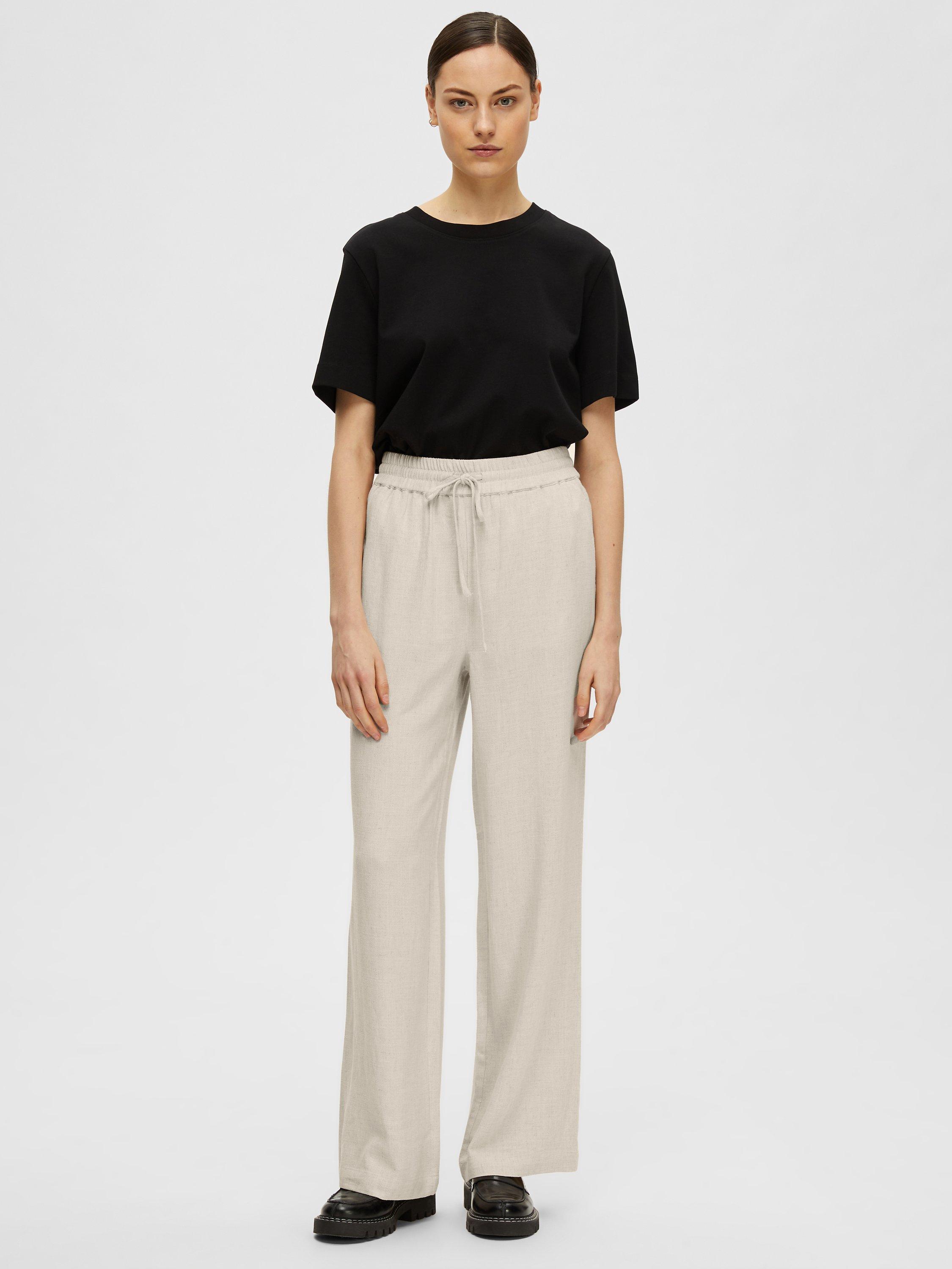 SELECTED FEMME Viva Gulia Trousers, Sandshell