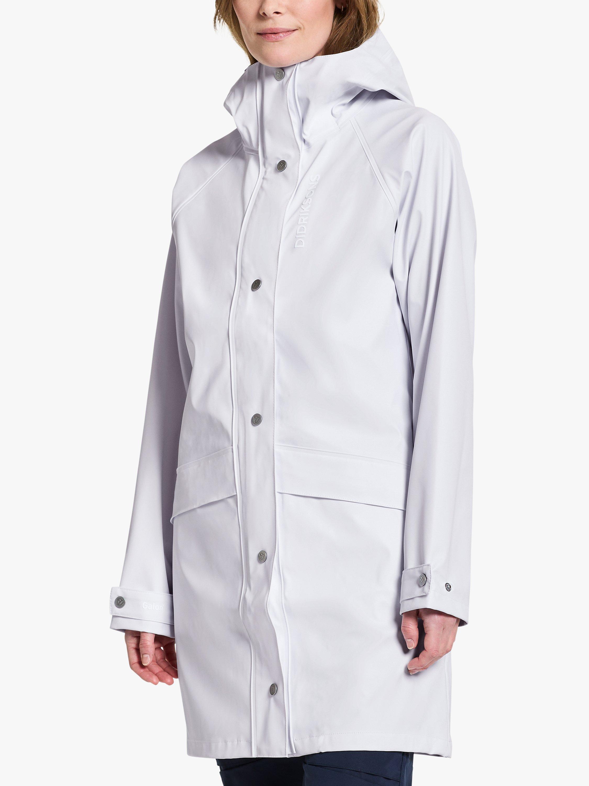 Product image 1 of 10, which shows Didriksons Ellywn Straight Fit Parka, Snow White, 8