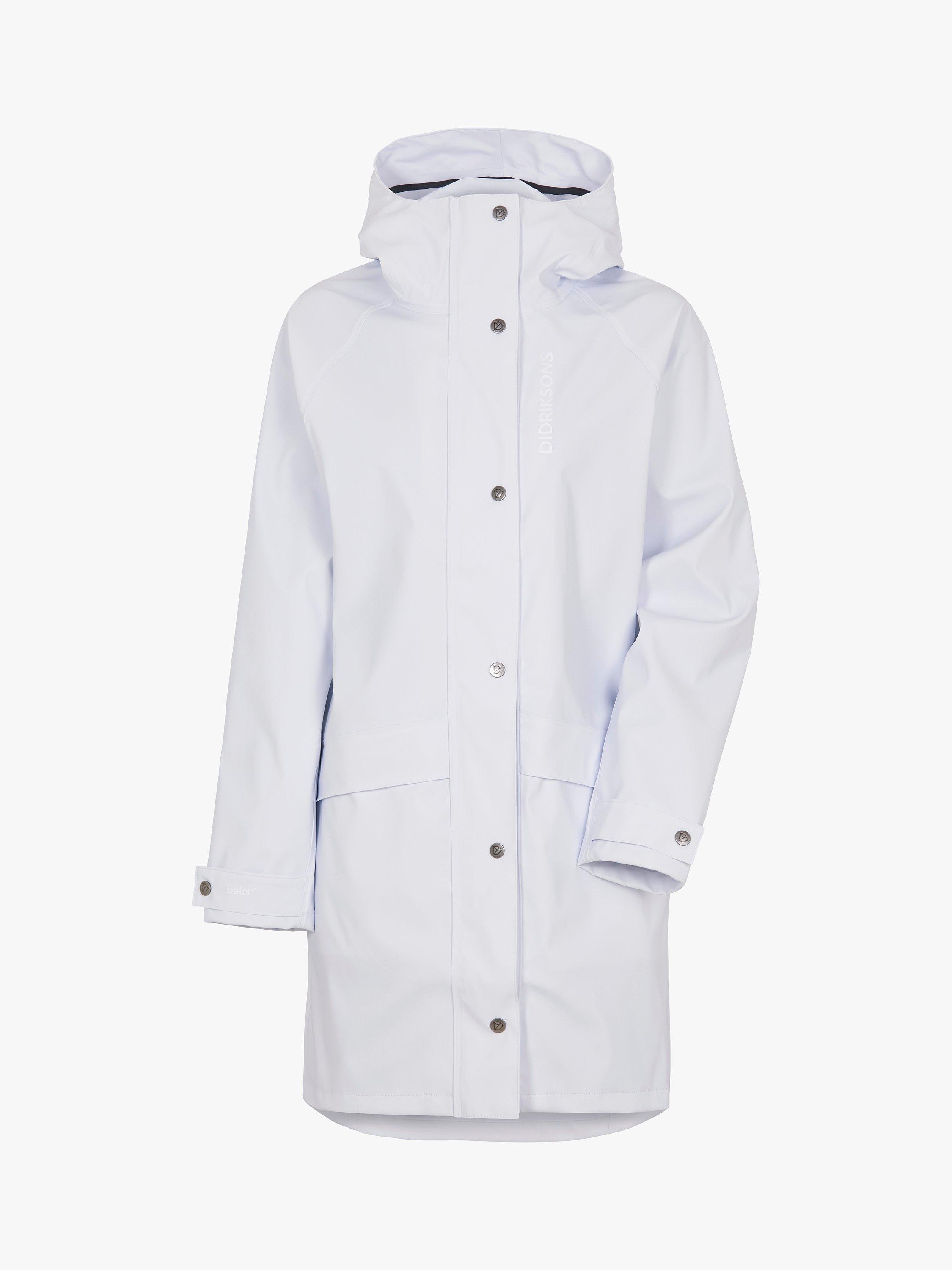 Product image 9 of 10, which shows Didriksons Ellywn Straight Fit Parka, Snow White, 8