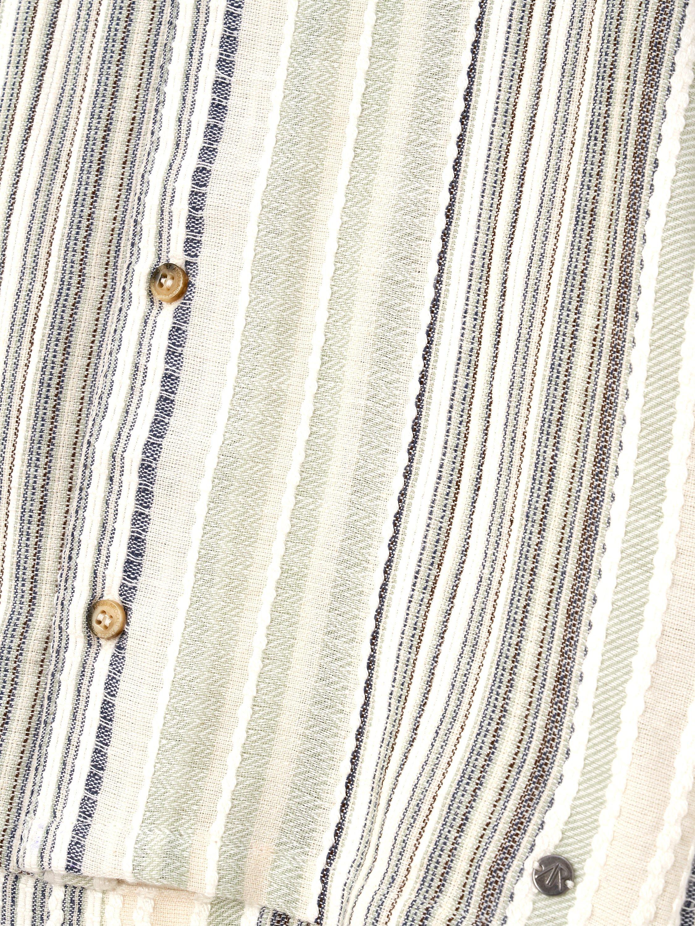 Product image 5 of 5, which shows Angel & Rocket Kids' Moaksy Textured Stripe Resort Shirt, Multi, 5 years