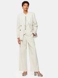 Whistles Lindsey Linen Blend Wide Leg Trousers