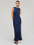 Whistles Cowl Neck Satin Maxi Dress