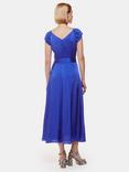 Whistles Arie Hammered Satin Midi Dress