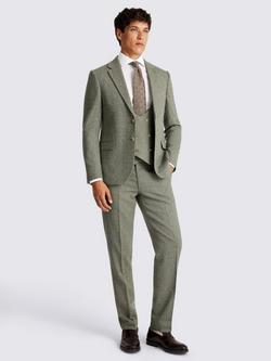 Moss Slim Fit Donegal Tweed Jacket - view 2, Sage