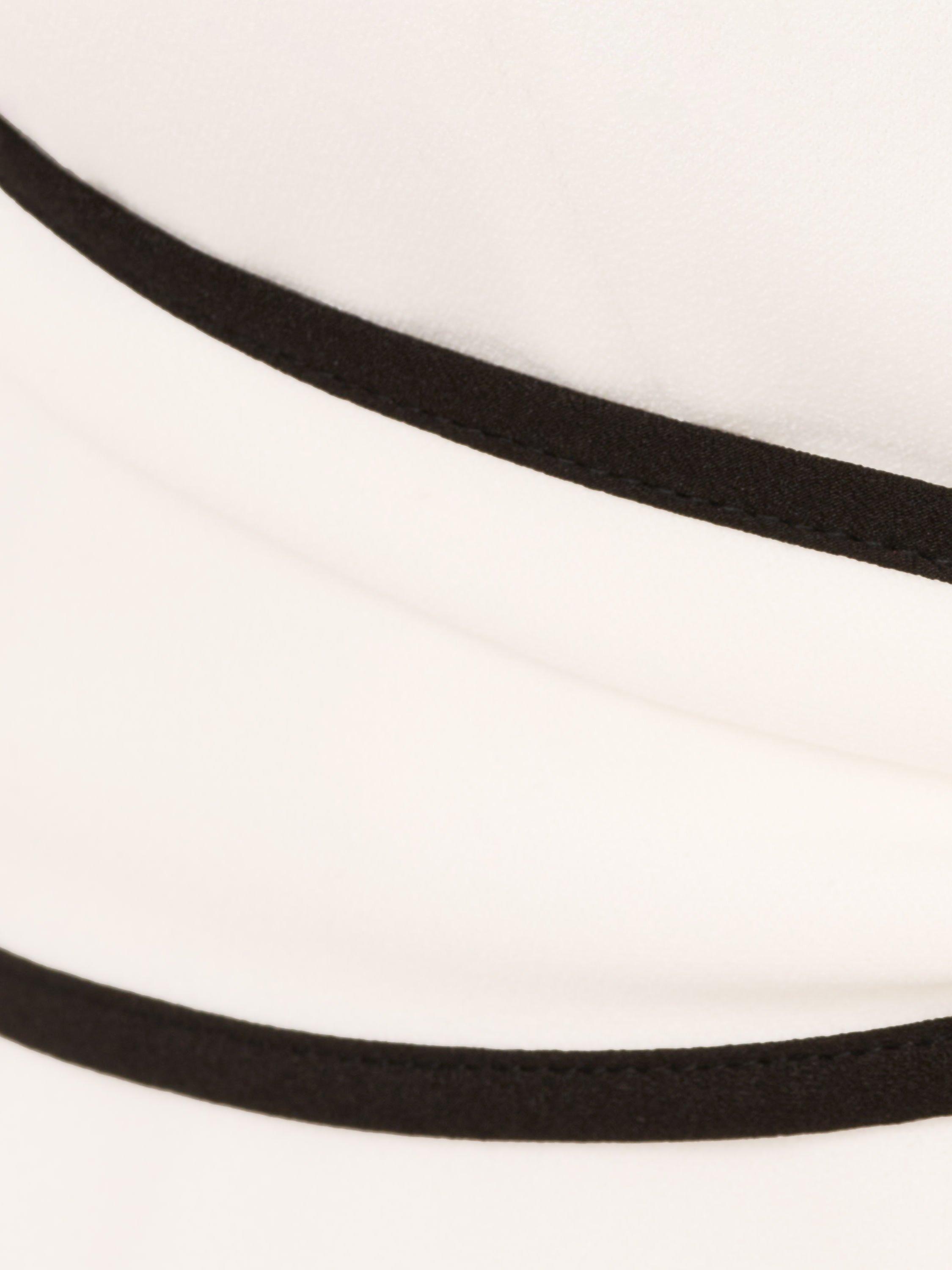 Product image 8 of 8, which shows Adrianna Papell Tip Crepe Tie Dress, Ivory/Black, 10