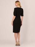 Adrianna Papell Knit Crepe Pearl Dress, Black