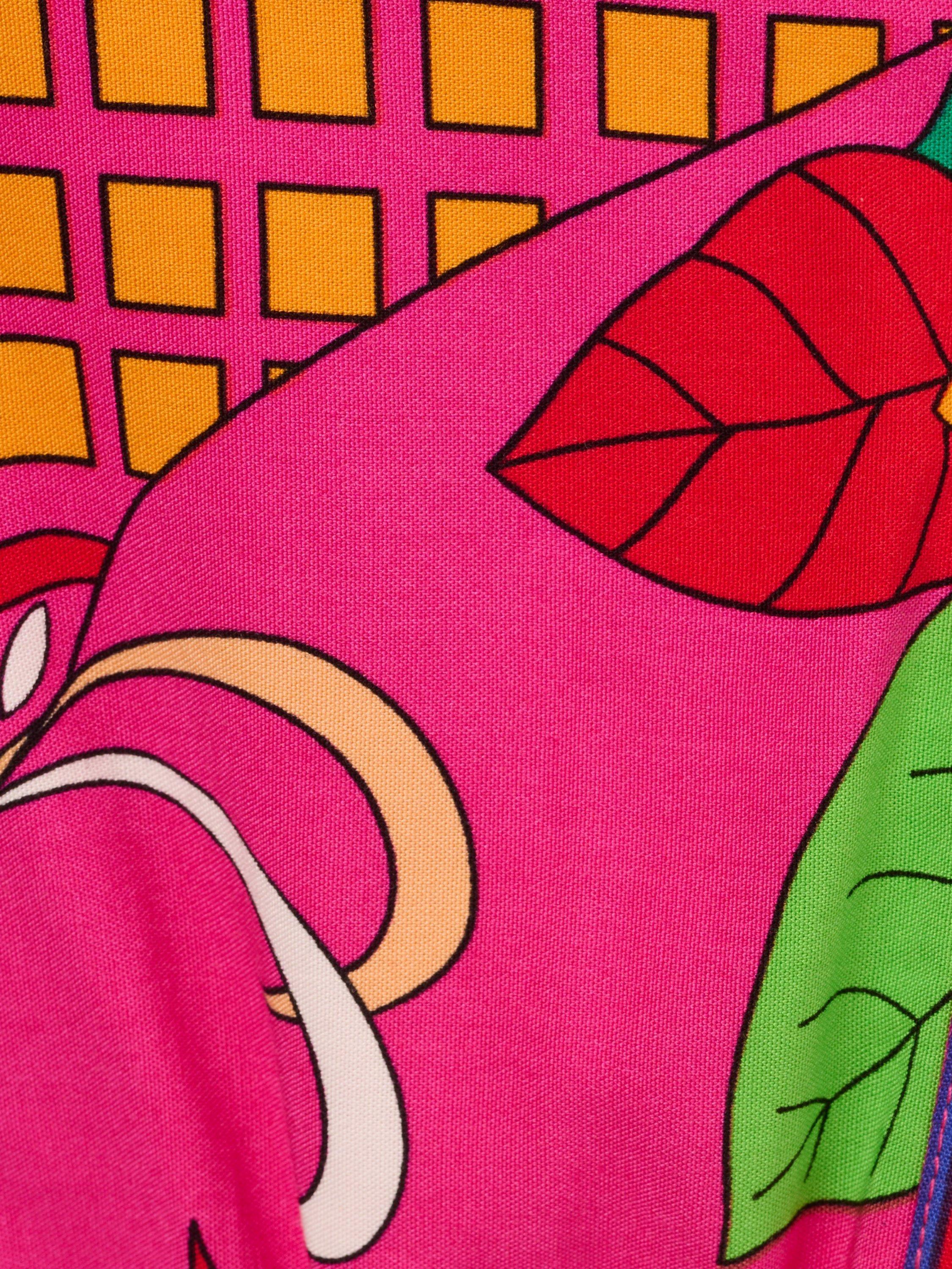 Product image 8 of 8, which shows Adrianna by Adrianna Papell Retro Abstract Print Mini Dress, Pink/Multi, 8