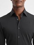 Reiss Voyager Slim Fit Travel Shirt, Black