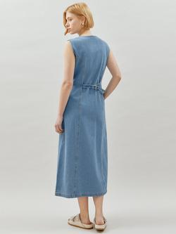 Albaray Denim Shirt Dress, Indigo - view 2, Indigo