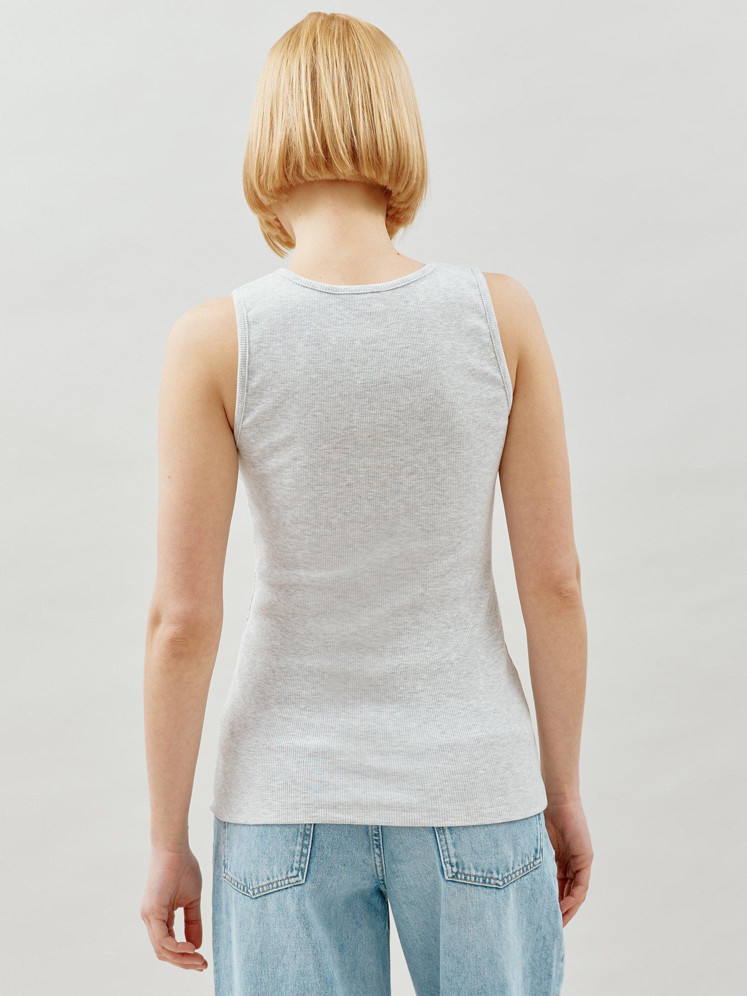 Product image 2 of 4, which shows Albaray Rib Racer Vest Top, Grey, 12