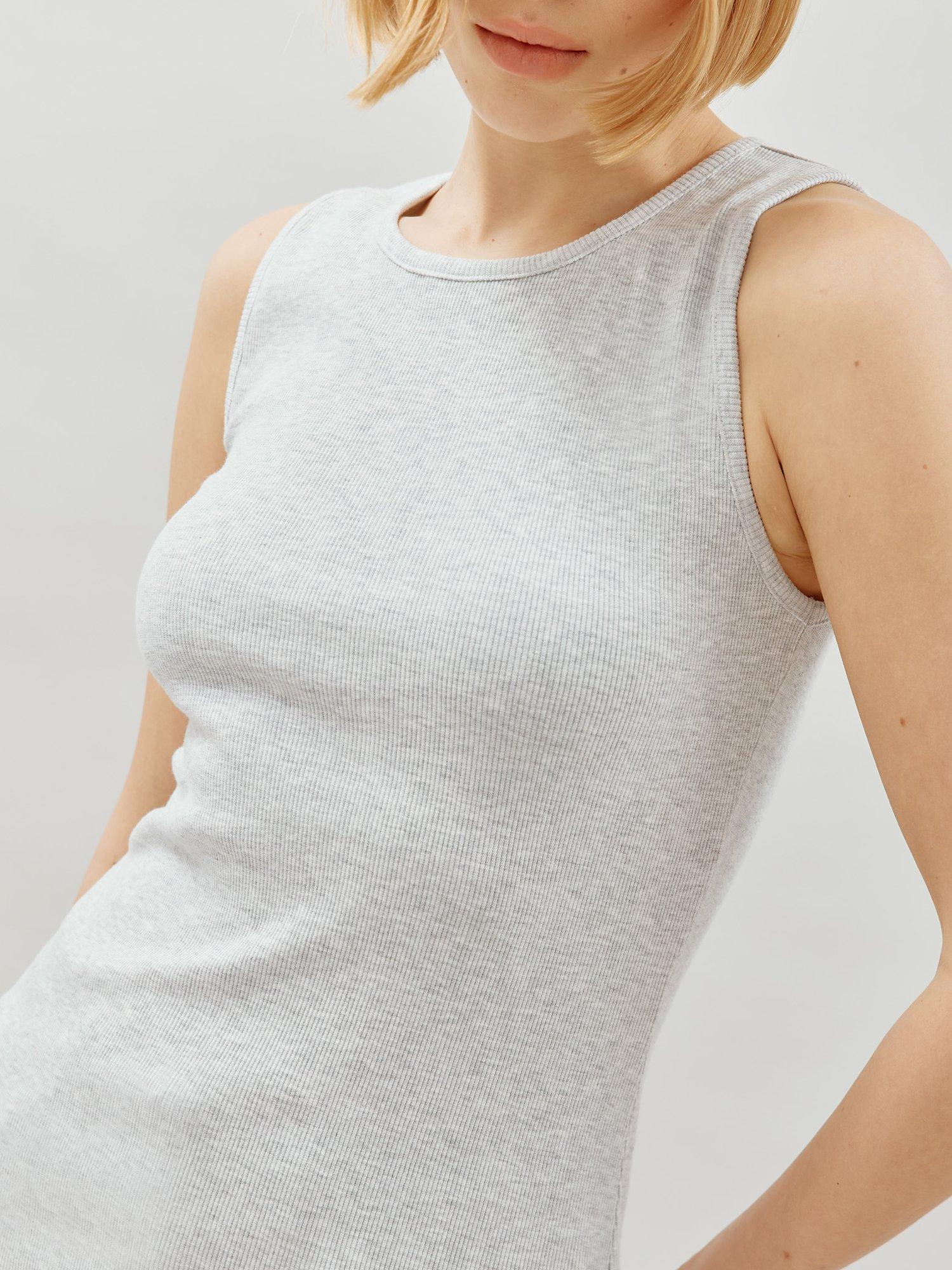 Product image 3 of 4, which shows Albaray Rib Racer Vest Top, Grey, 12