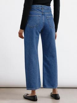 Albaray Organic Cotton Boyfriend Jeans, Indigo - view 2, Indigo
