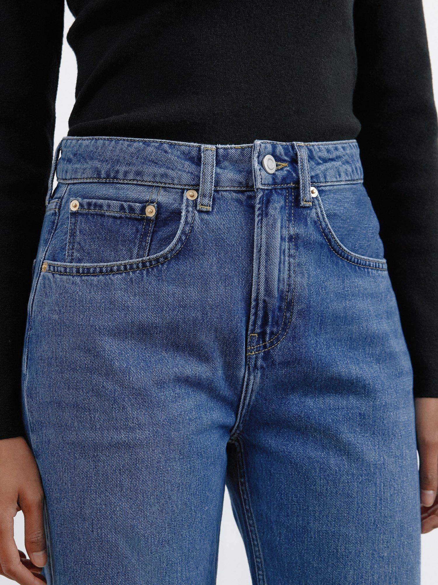 Product image 4 of 5, which shows Albaray Organic Cotton Boyfriend Jeans, Indigo, 14