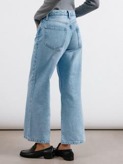 Albaray Organic Cotton Cropped Jeans - view 2, Light Wash